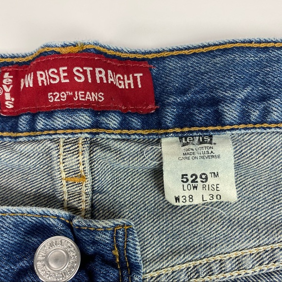 Vintage Levis 529 Jeans USA Low Rise Straight - Picture 7 of 14